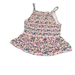 NWOT "SO" Extreme Stretch Layers Grannycore Floral Babydoll Top Flares Size L
